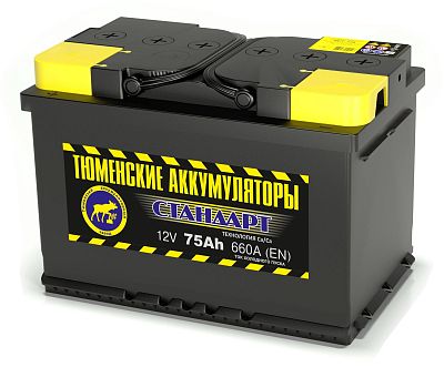 Автомобильный аккумулятор TYUMEN Battery Standart 75.1 Ач L+ EN660A (278х175х190)
