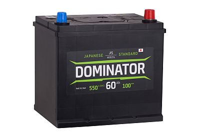 Автомобильный аккумулятор DOMINATOR (JIS) 6CT-60 А (0) D23L (арт. 560312062)
